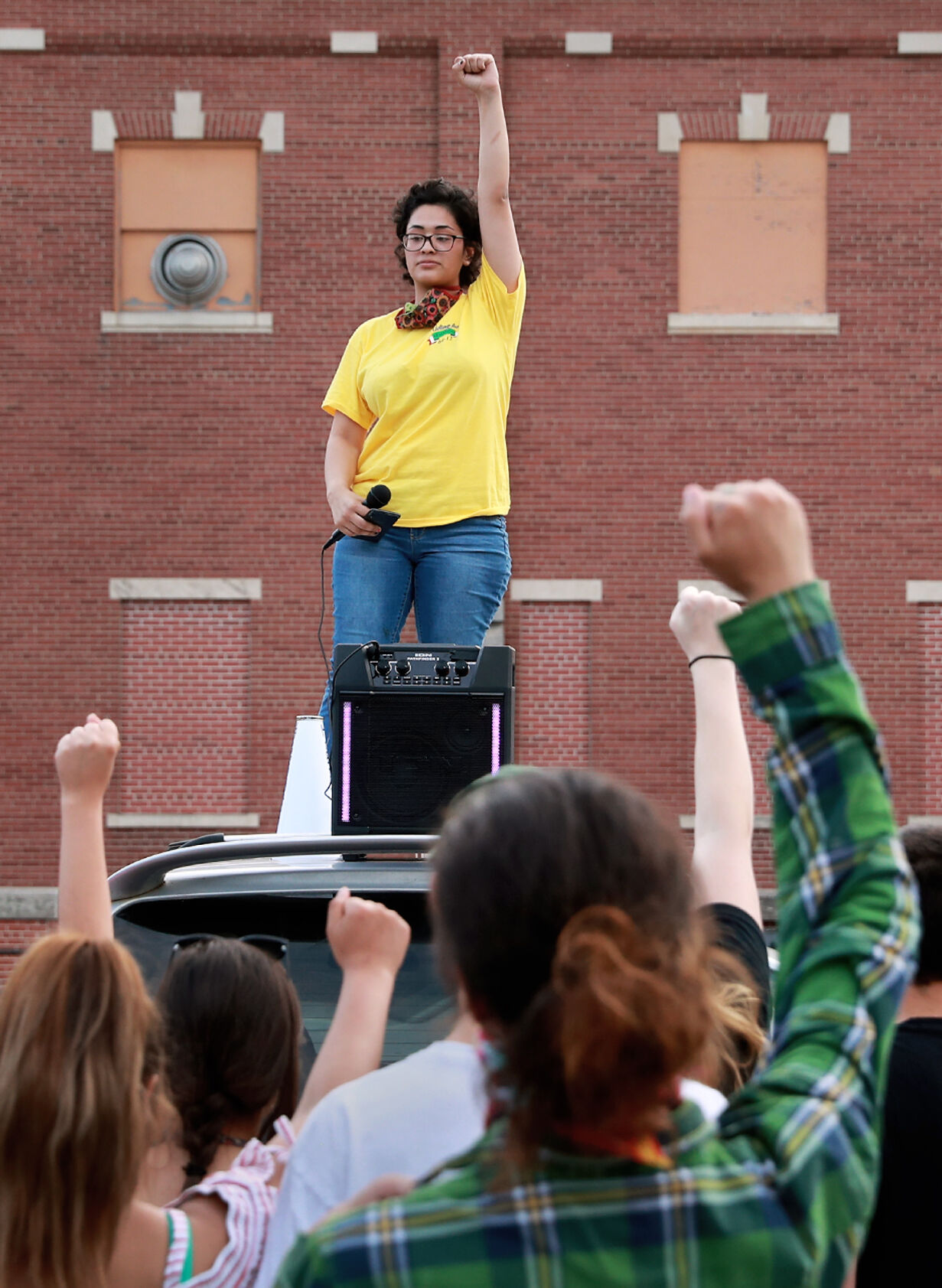Tuesday night protests in Grand Island